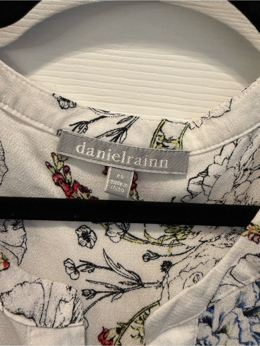 🌸 Daniel Rainn Floral Blouse | Petite Small (PS) | Boho Feminine Top | EUC - Picture 3 of 5